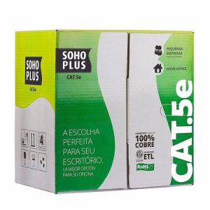 Cabo de Rede Sohoplus Caixa 305m Cat5E  Azul